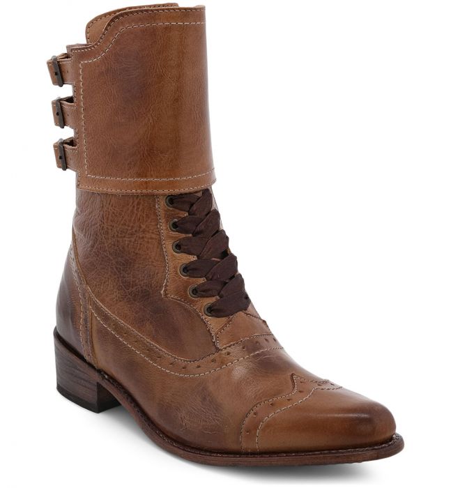 (image for) Faye Tan Rustic Leather Riding Boots